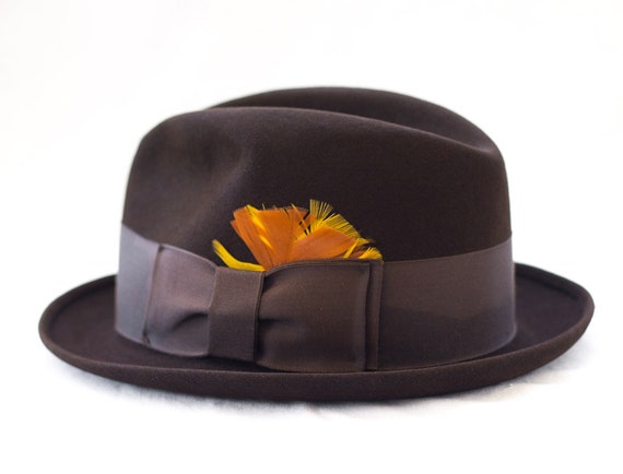 1960s/50s Wormser brown fedora in original box - image 3