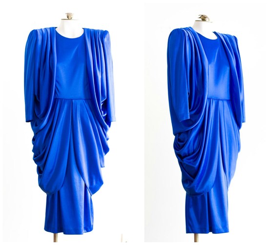 Royal Blue Silky Dress