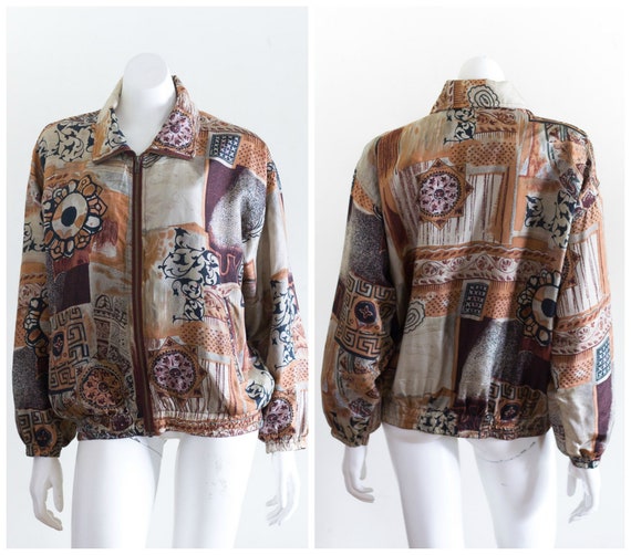 1990s silk bomber jacket
