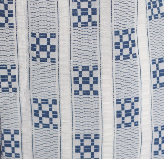 Blue and white stripe seersucker shorts - image 3
