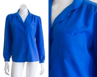 1990s blue blouse