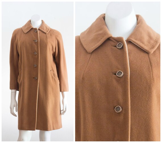 1950s/60s brown cashmere overcoat