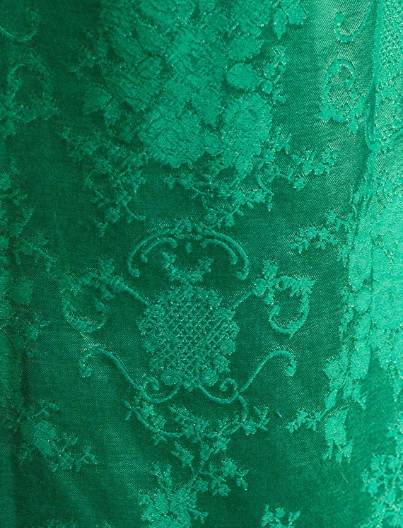 Vintage Green Brocade Sheath Skirt - image 4