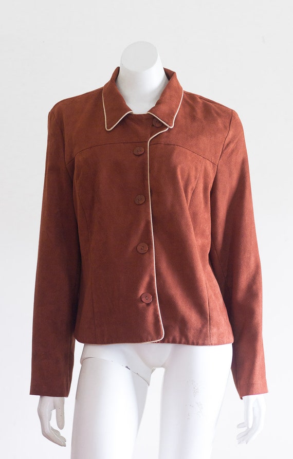 1970s rust orange jacket - image 8