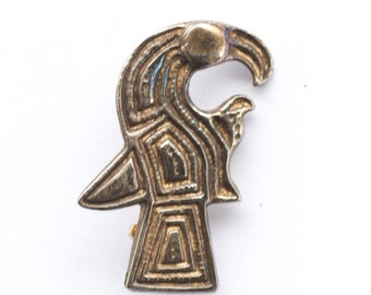Vintage Abstract Stylized Bird Brooch