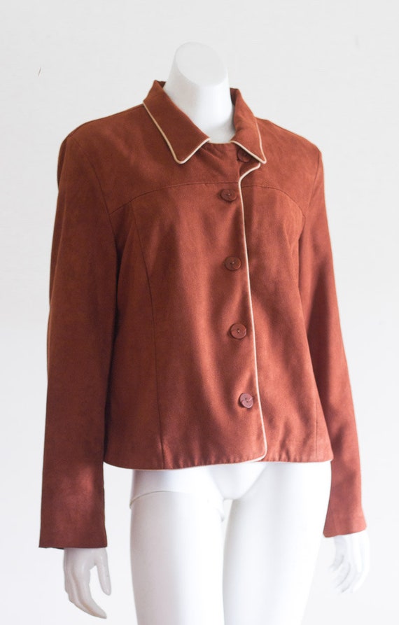 1970s rust orange jacket - image 2