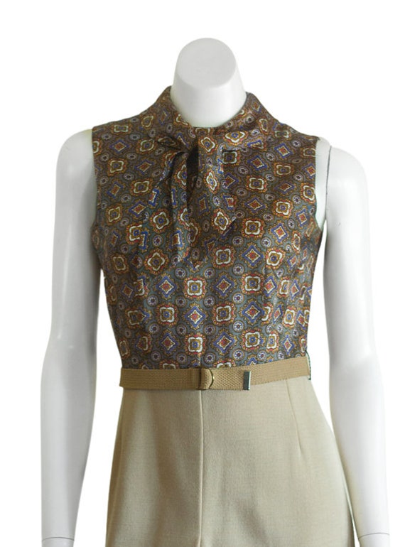 1970s sleeveless a line dress - image 6