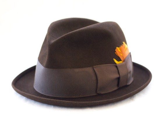 1960s/50s Wormser brown fedora in original box - image 1