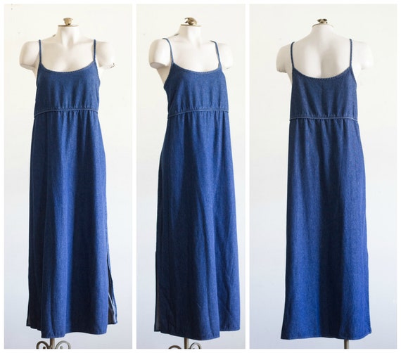 dark wash denim dress