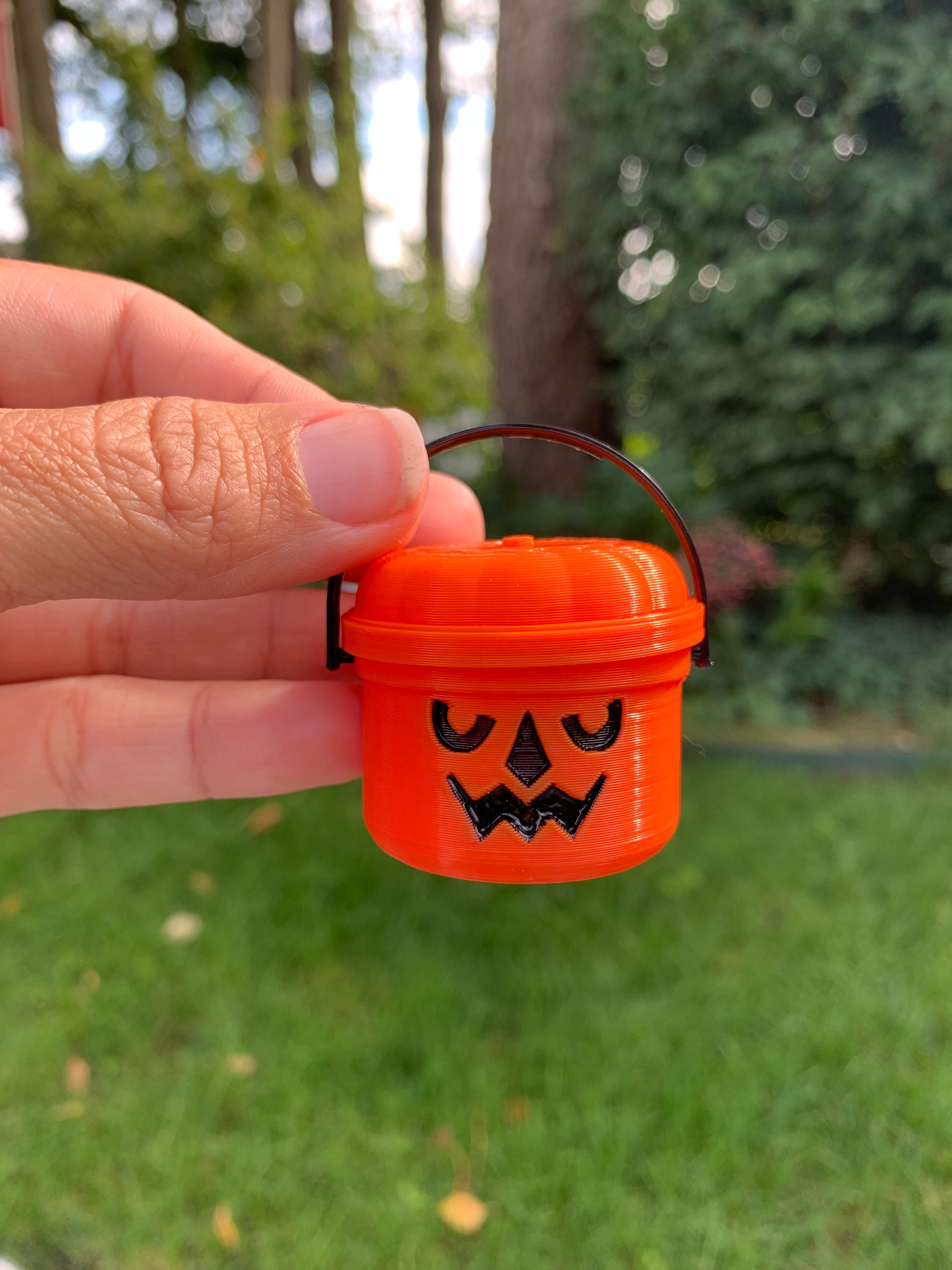 14-Piece Mini Halloween Candy Bucket Set - Pumpkin, Ghost, Skull, Cauldron Designs For Trick Or Treat Party