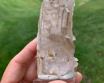 Crystalline Rose Quartz Elestial Crystal Rare Stones Small