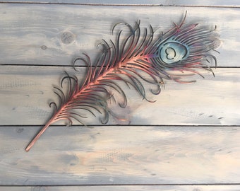 Peacock Wall Decor Etsy