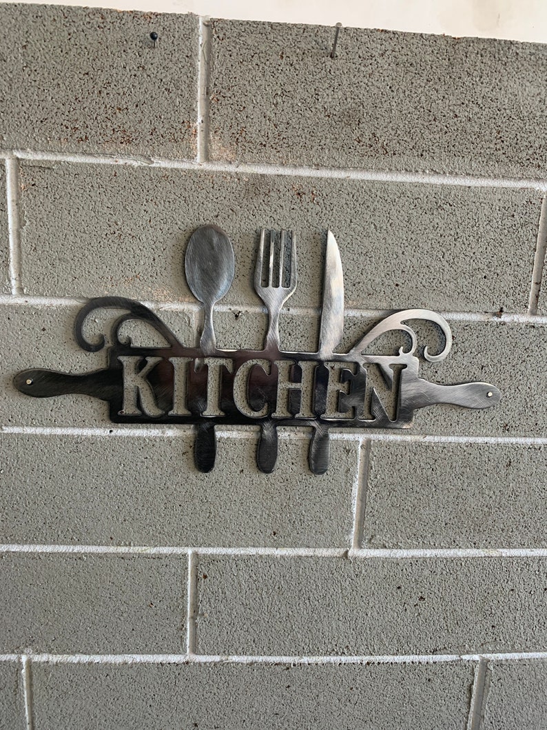 Kitchen Wall Art. Kitchen Decor Metal Wall Hanging Art Etsy