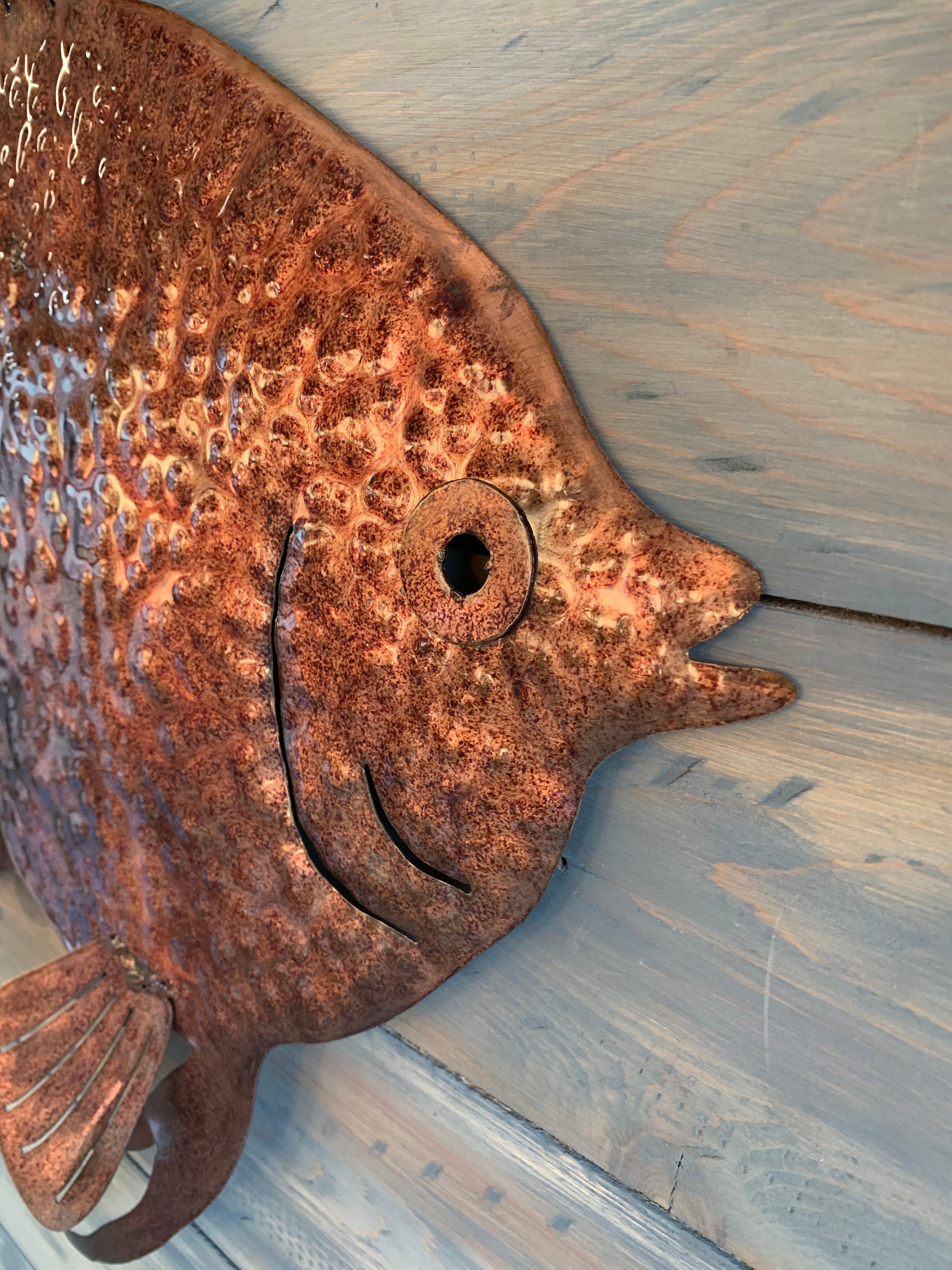 Metal Wall Angel Fish Home Decor Metal Wall Art