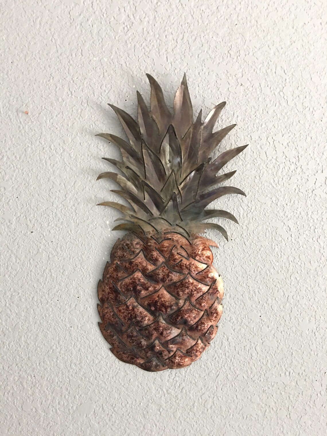 Pineapple Metal Art Pineapple Home Decor Etsy