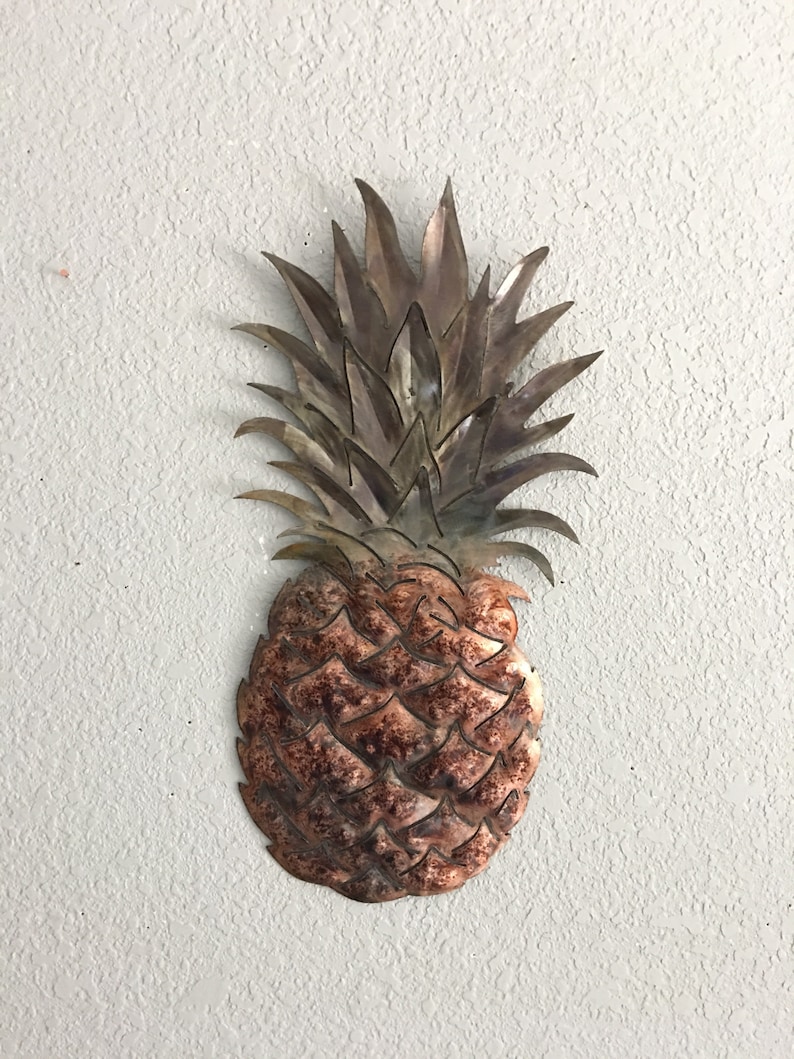 Pineapple Metal Art Pineapple Home Decor Etsy