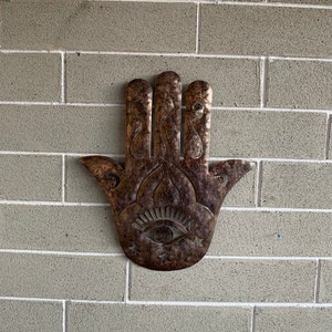 Metal wall Hamsa Art  -   Home Decor