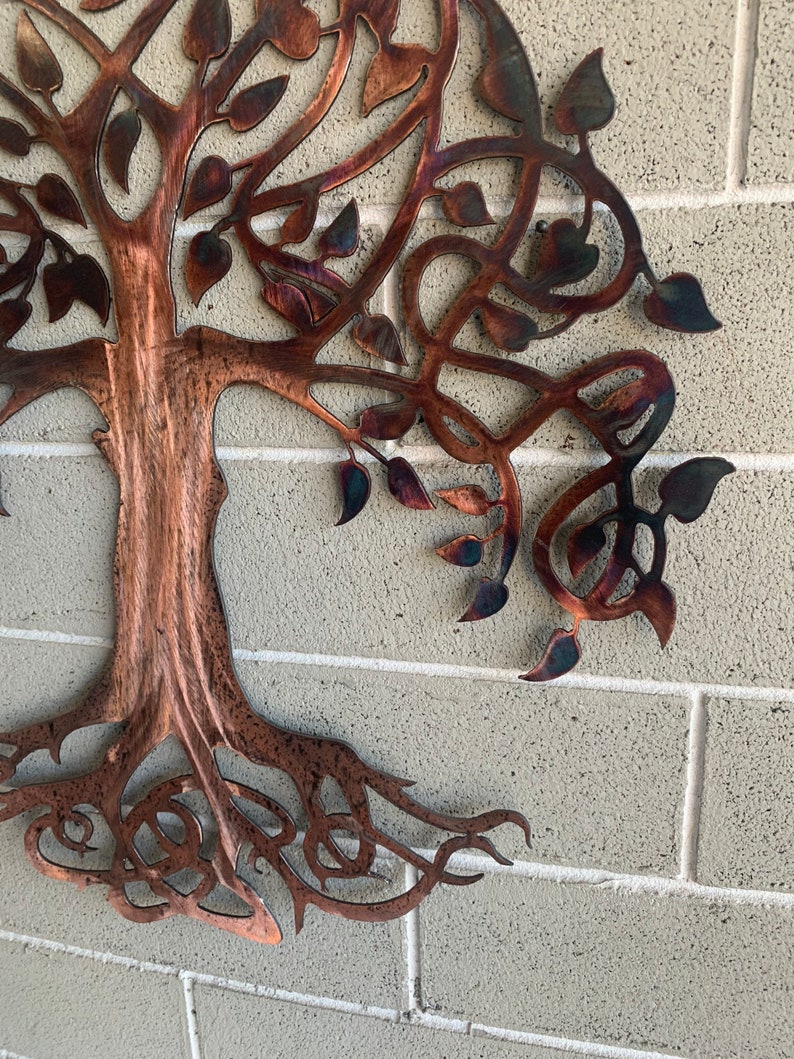 Tree of Life. Metal Wall Tree. Metal Wall Hanging Tree Etsy