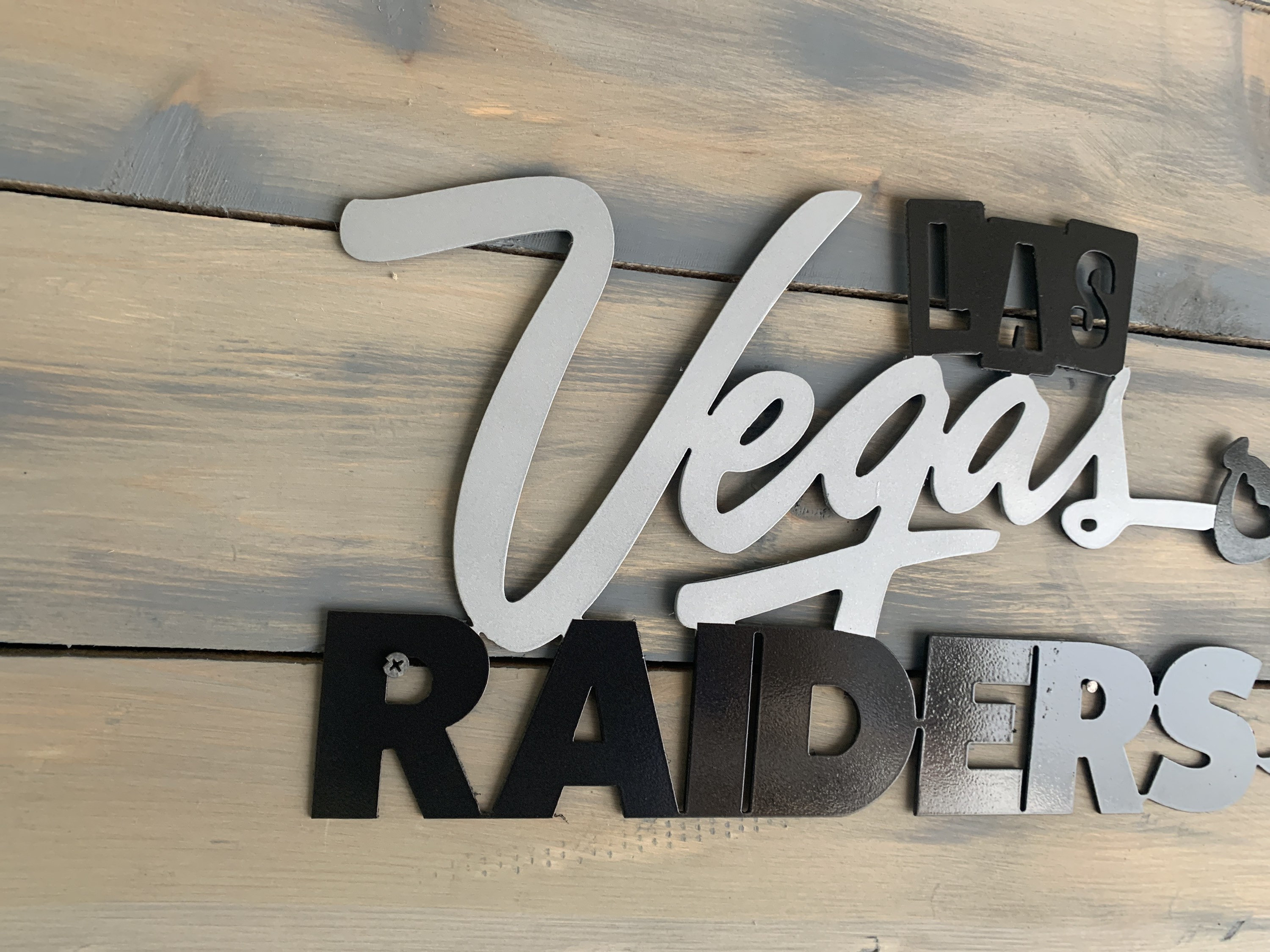 Las Vegas Raiders Metal Wall Art Raider Art. Home Decor 