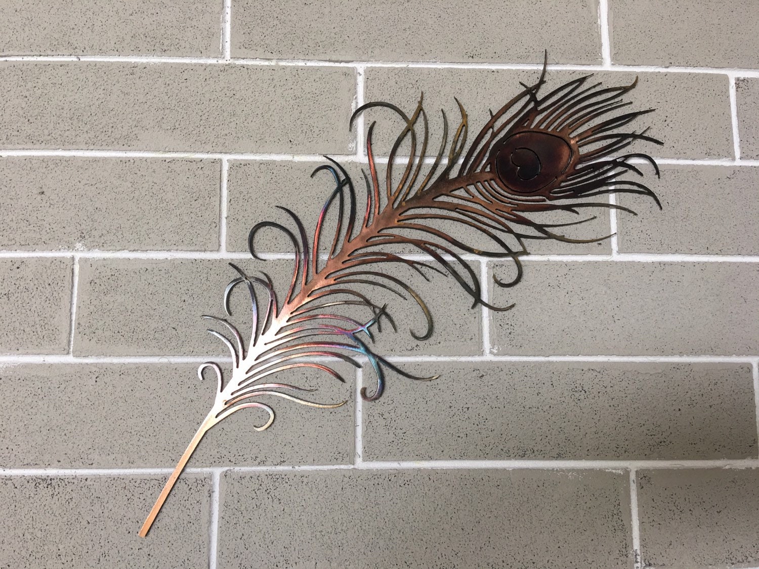 Peacock metal wall art plasma cut home decor gift idea