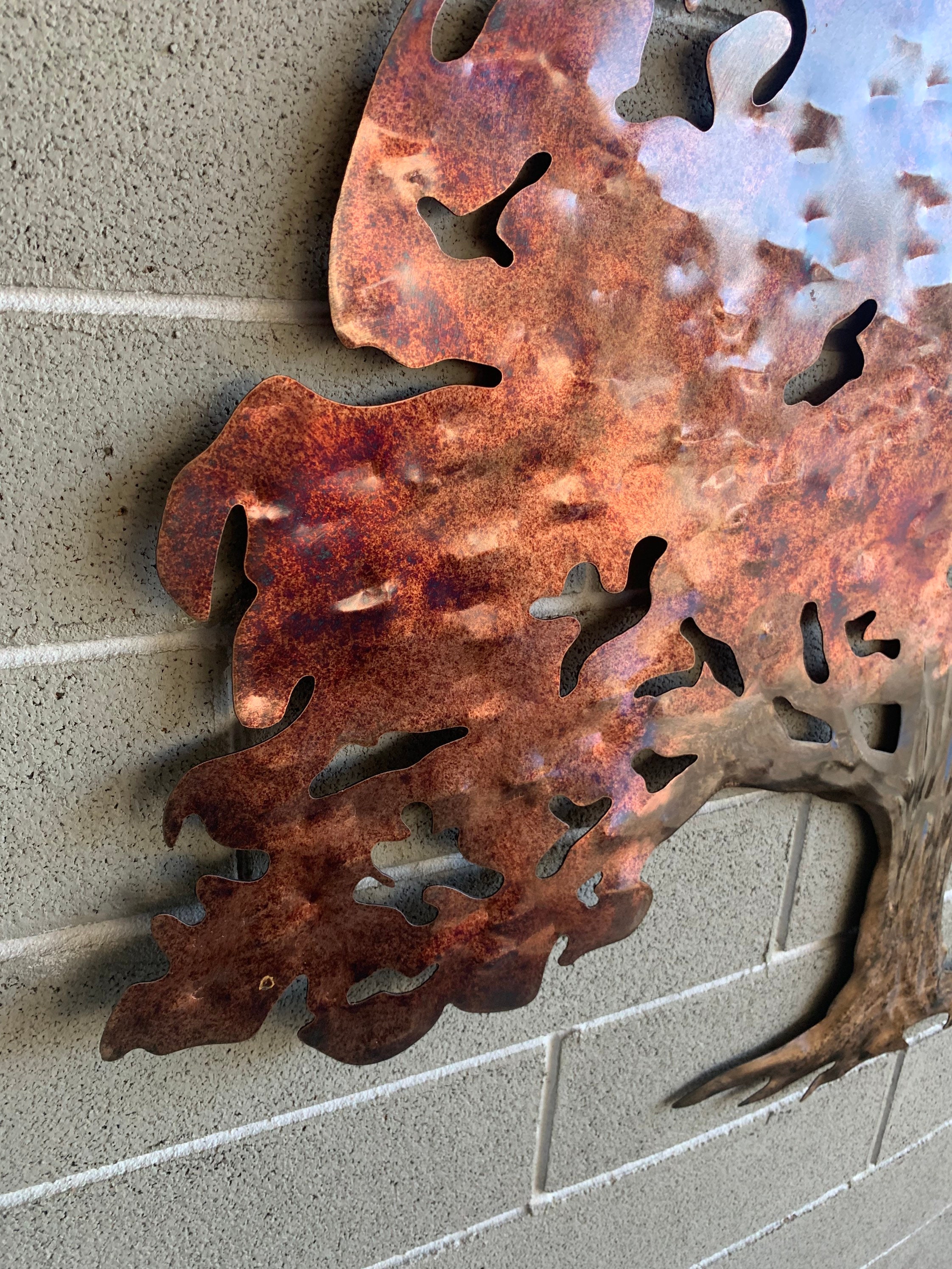 Metal Wall Oak Tree - Metal Tree Art - Hanging Tree Wall Art - Etsy Canada