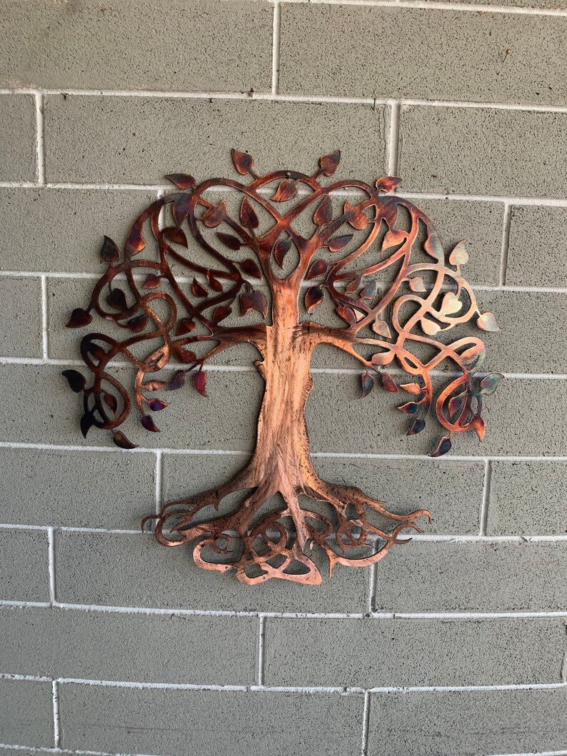 Tree of Life. Metal Wall Tree. Metal Wall Hanging Tree Etsy