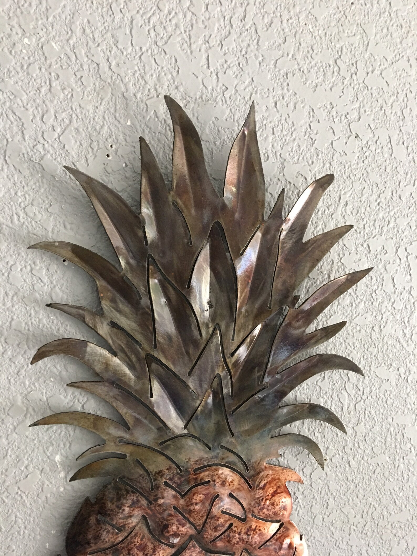 Pineapple Metal Art Pineapple Home Decor Etsy