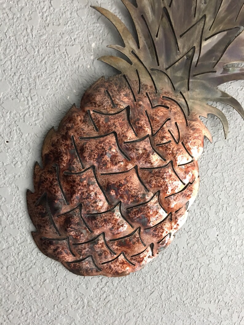 Pineapple Metal Art Pineapple Home Decor Etsy