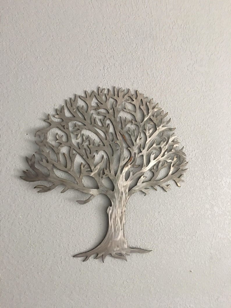 Metal Tree Stainless Steel Wall Art Decor