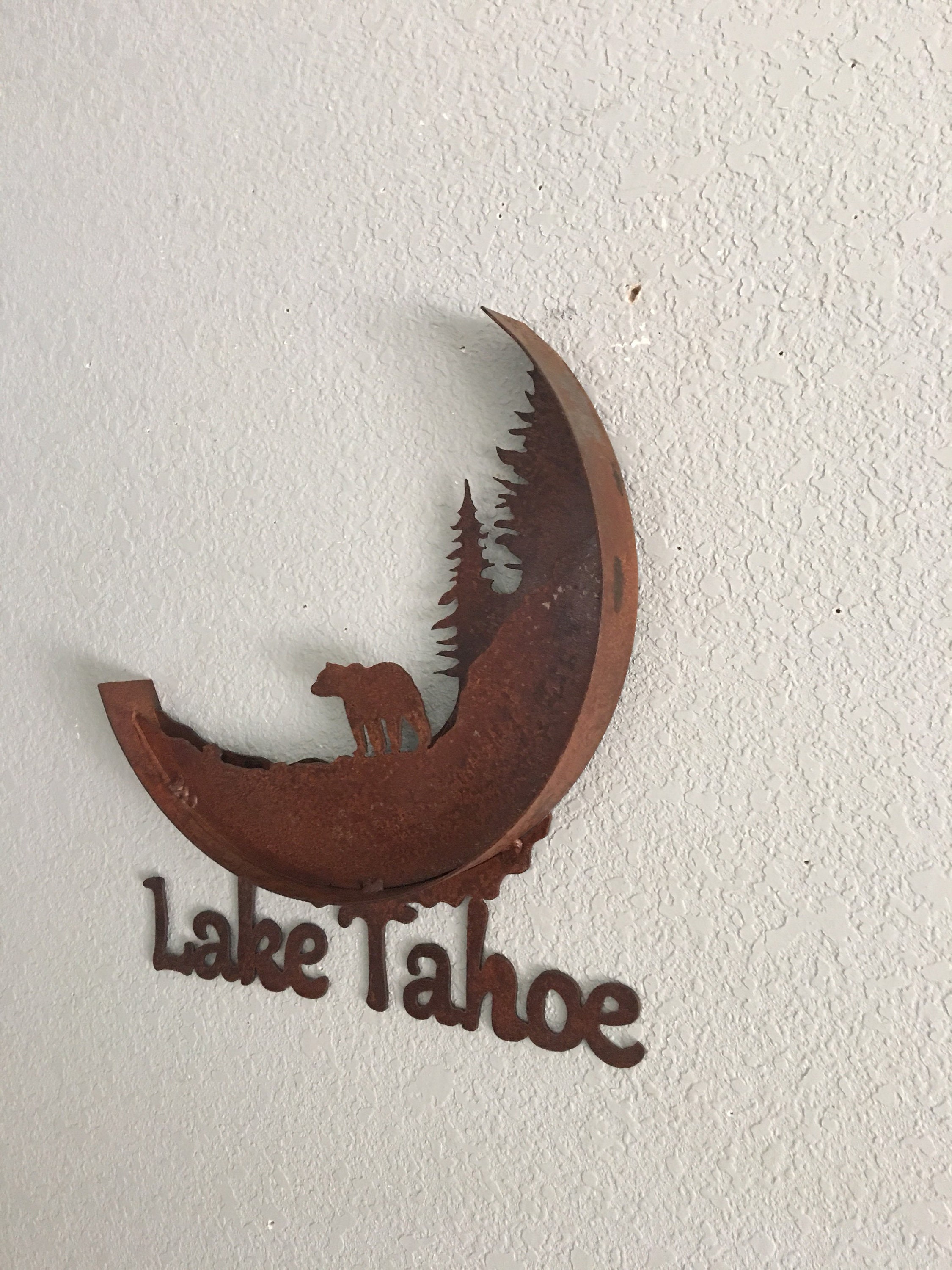 Lake Tahoe Metal Art Lake Tahoe Home Decor Metal Art Etsy