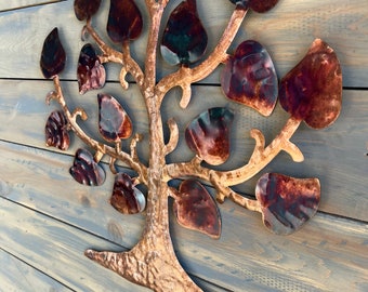 Metal Wall Tree, Hanging Tree Art , Home Decoration , Wall Accents