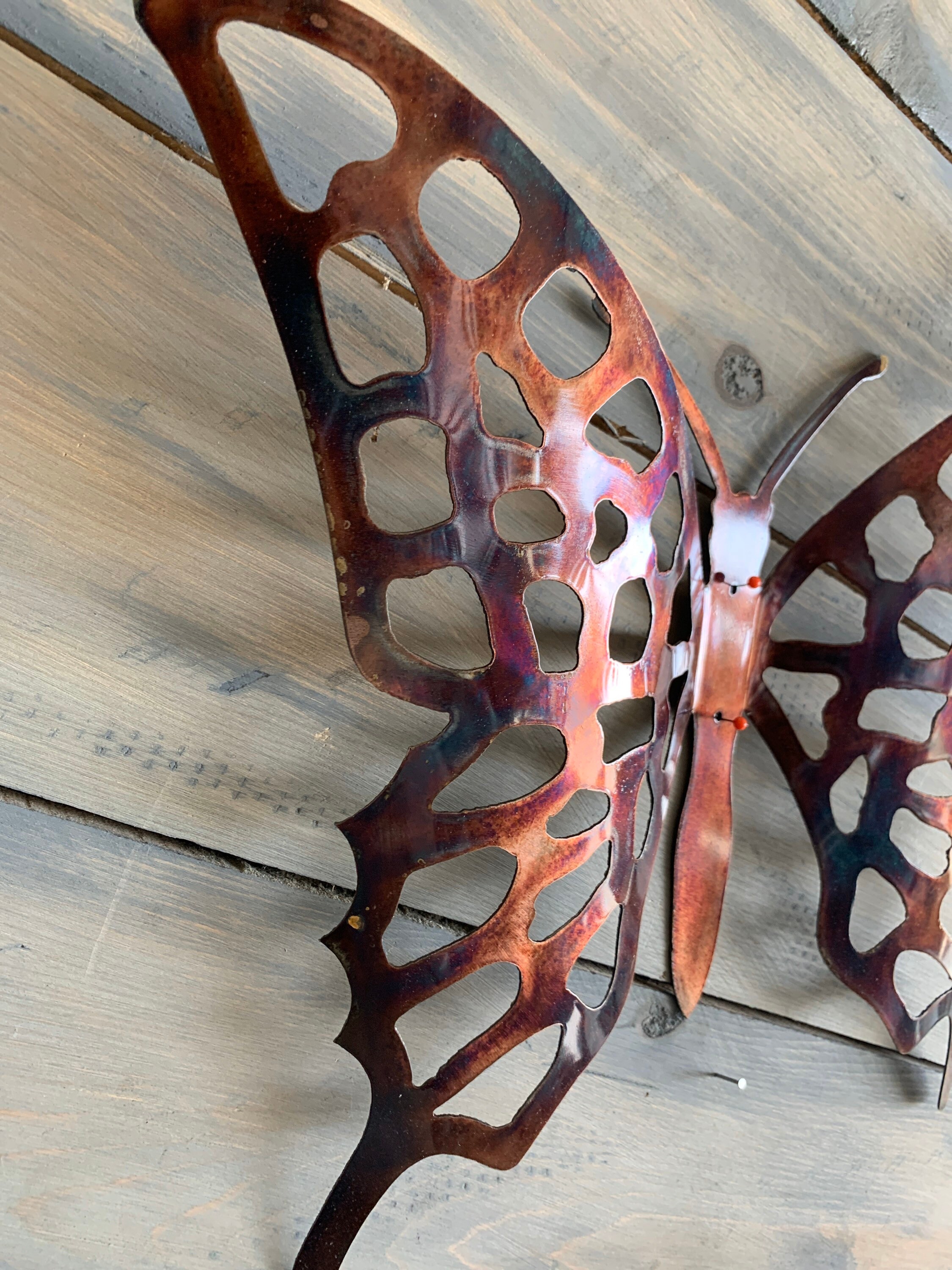 Metal Butterfly Metal Art Butterfly Home Decor Metal Art Etsy