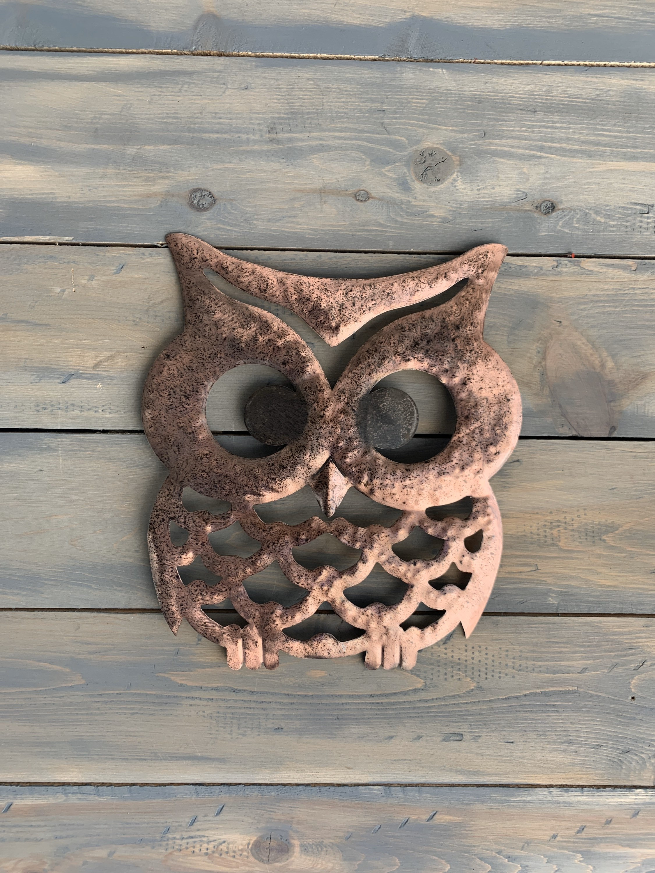 Wise Ol Owl - metal Owl - Wall Decor - Metal Art - Wall Hanging