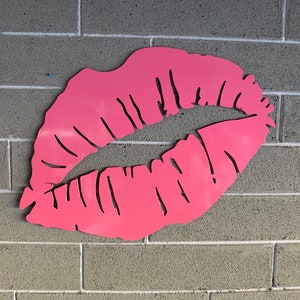 Sexy wall Lips , Salon Art lips , Hot Lips ,  Home Decor , Metal Wall Art Red lips , Pink Lips