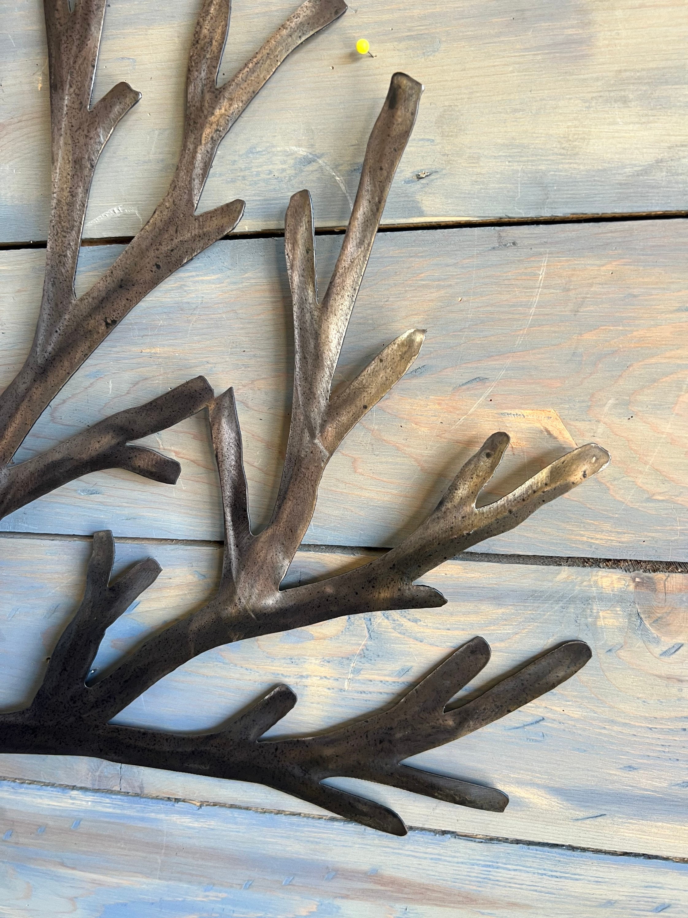 Metal Wall Tree Hanging Tree Home Decorations Living Room Etsy