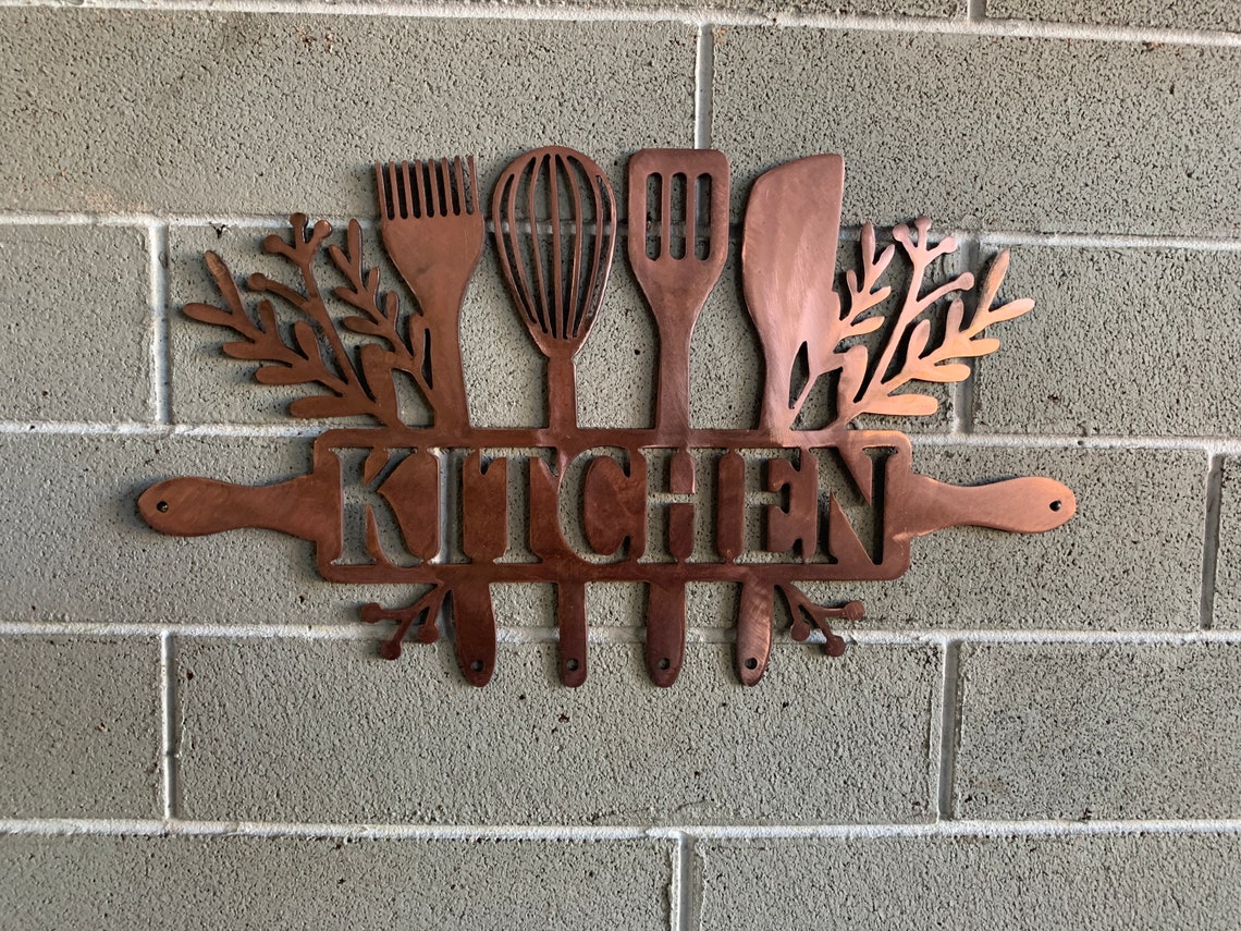 modern decor amazon kitchen metal wall art