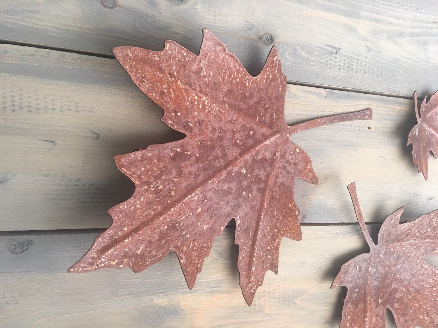 Maple leaf Rustic Wall Art Metal Leaves Home Decor