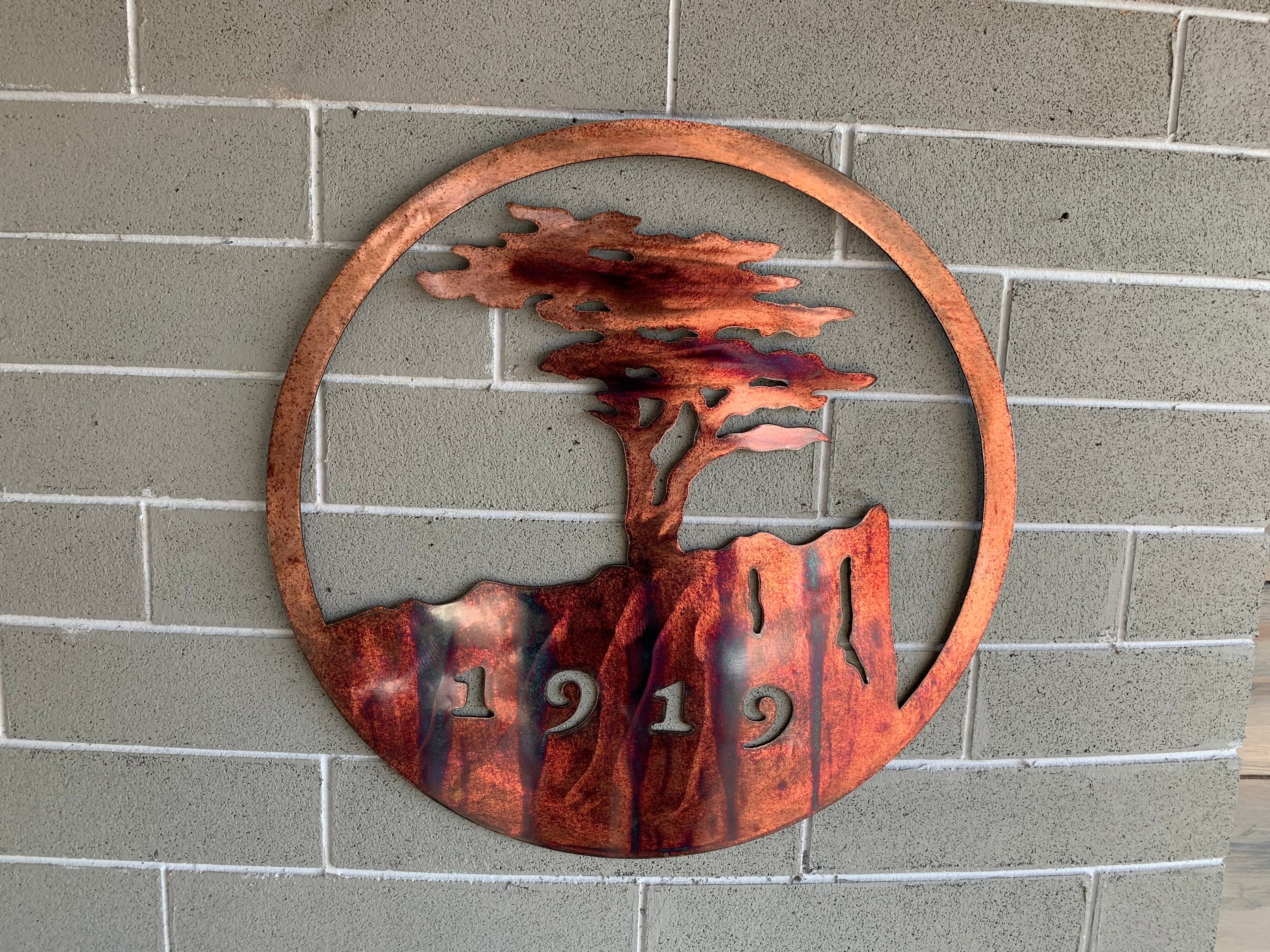 Pebble Beach Lone Cypress 1919 Monterey Home Decor Metal Wall Art