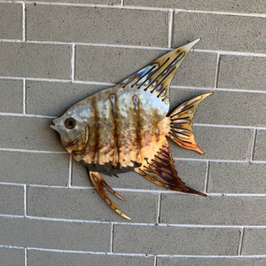 makkelijk te gebruiken Piraat Amerika Angel vis Vis Mooie Kleur Vis Home Decor Metal Art | Etsy