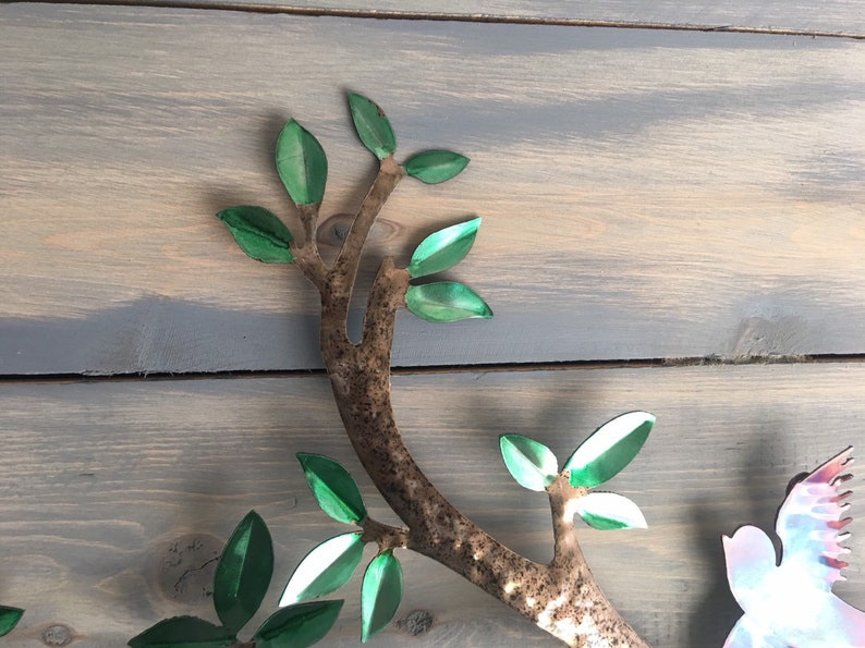 Birds on a Branch Bird Wall Art Metal Wall Art Home Etsy