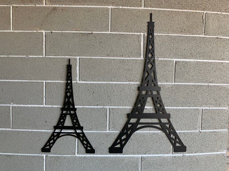 Metal Eiffel Tower Metal Wall Art Wall Hanging Metal Art Etsy