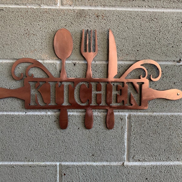 Metal Wall Art Kitchen Etsy