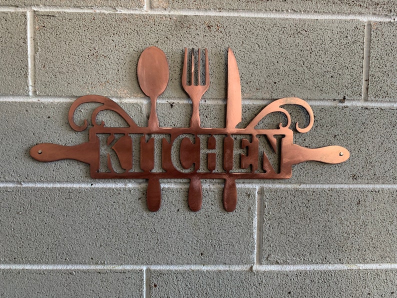 Kitchen Wall Art. Kitchen Decor Metal Wall Hanging Art Etsy