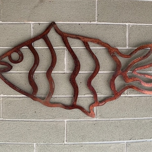 Metal Wall Fish    Fish Art.  Home Decor    Wall Hanging Fish