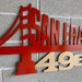 San Fransico 49ers Sign,metal Art Decor,niners Sign,sf Sign,football ...