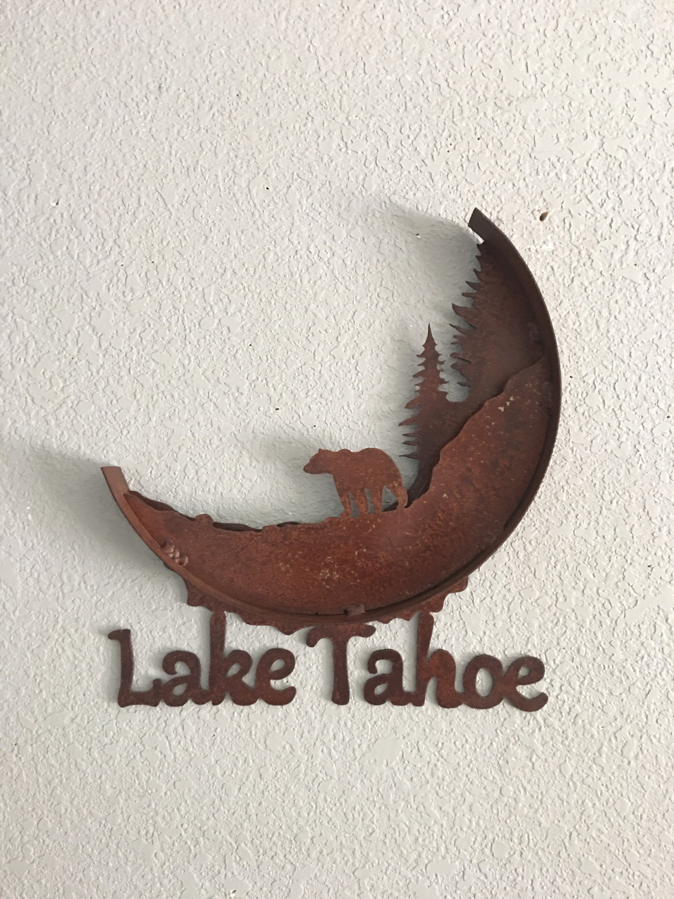 Lake Tahoe Metal Art Lake Tahoe Home Decor Metal Art Etsy