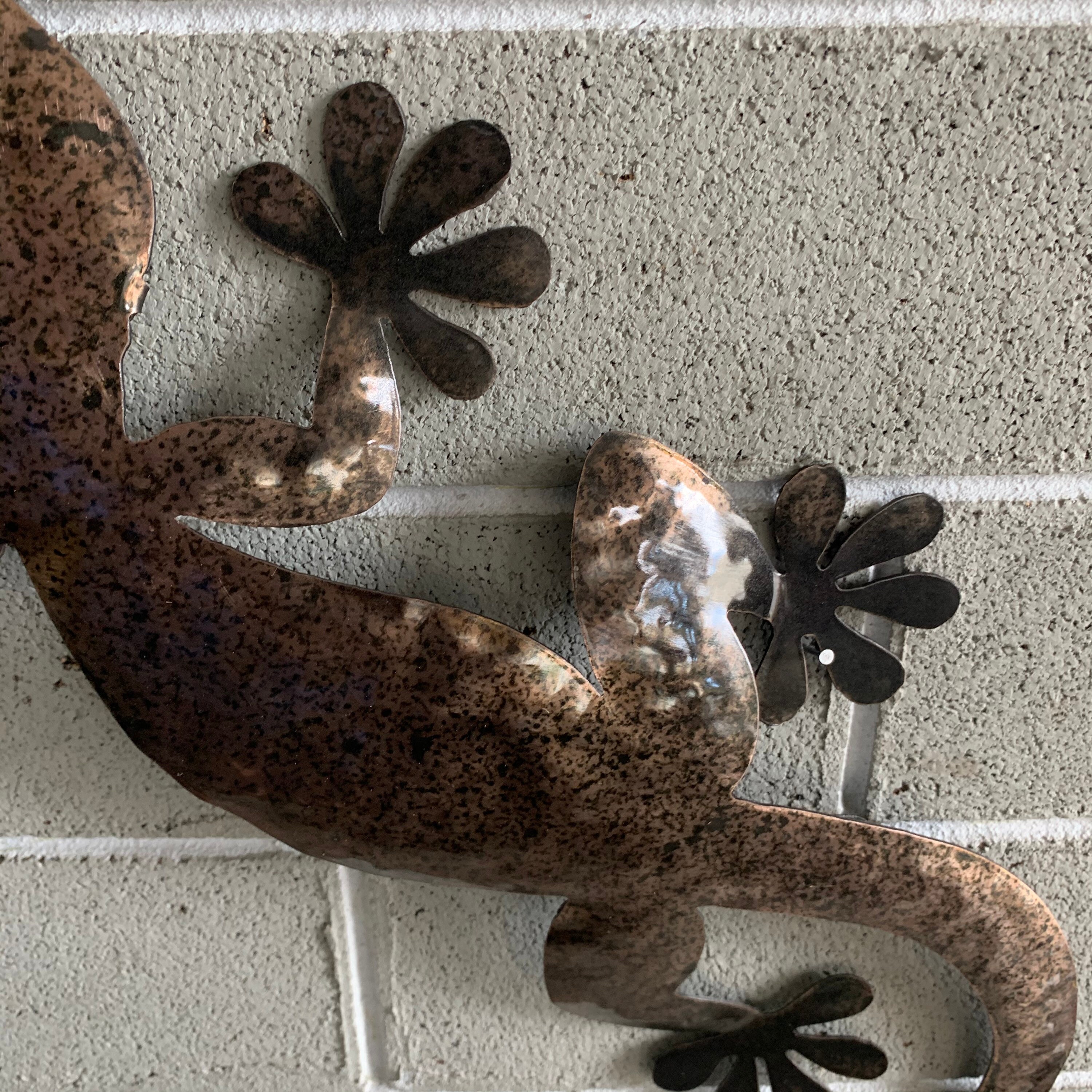 Gecko Lizard Metal Lizard Metal Art Lizard Metal Wall Etsy