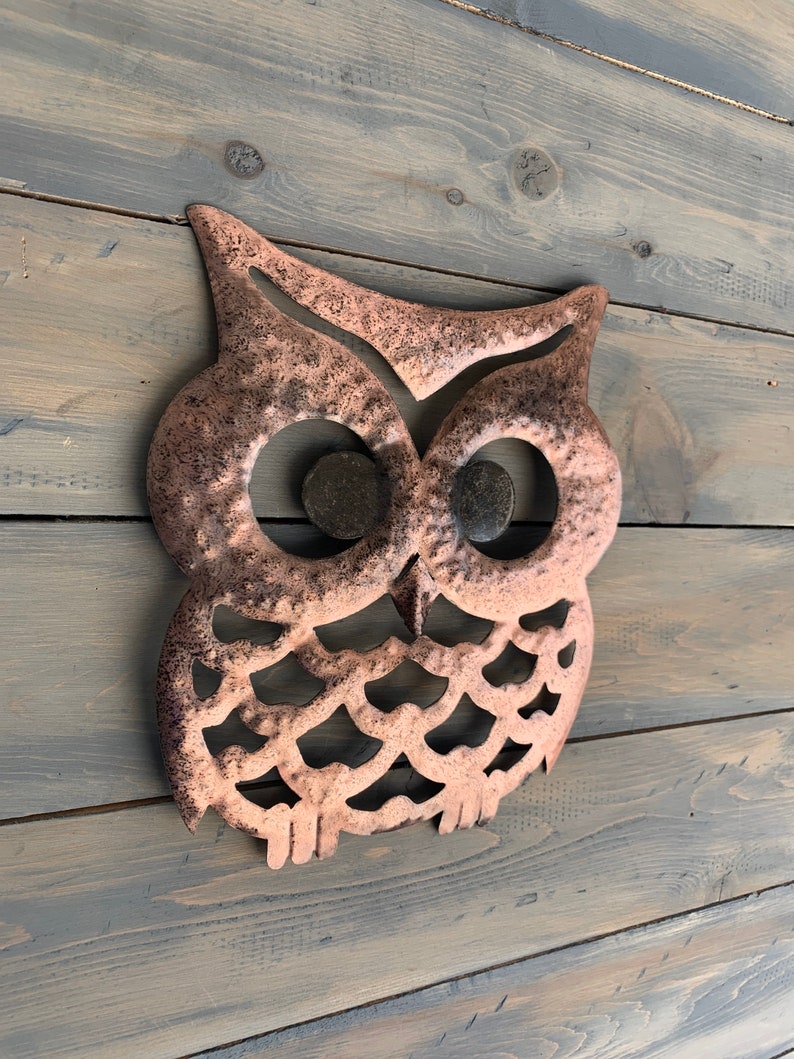 Wise Ol Owl Metal Owl Wall Decor Metal Art Wall Etsy