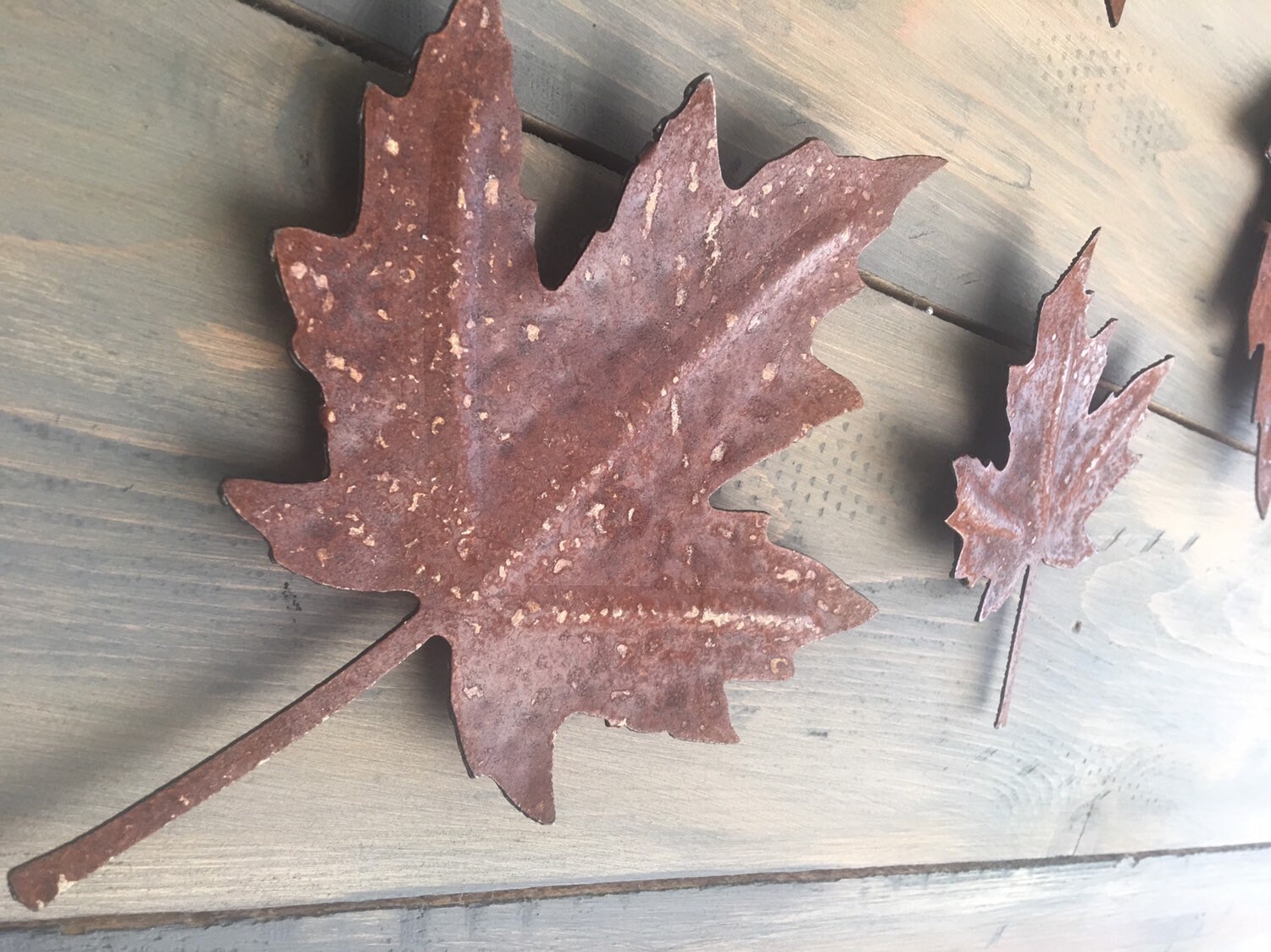 Maple leaf Rustic Wall Art Metal Leaves Home Decor