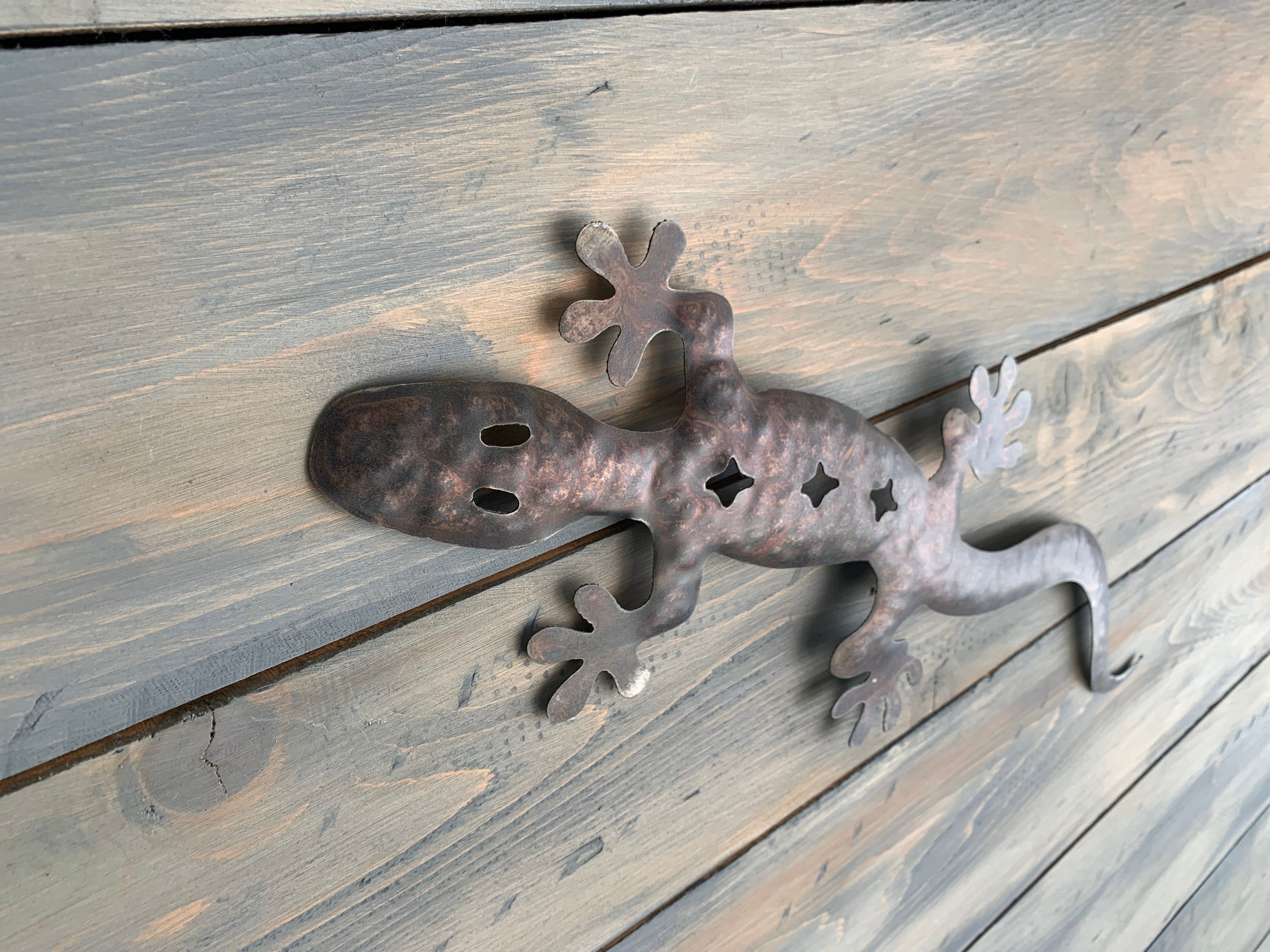 Gecko Lizard Metal Lizard Metal Art Lizard Metal Wall Hanging
